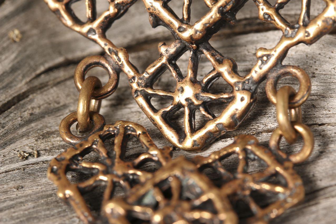 Vintage Pentti Sarpaneva pronssi Pitsi-riipus / Bronze Pendant Revinnäinen - Image 9
