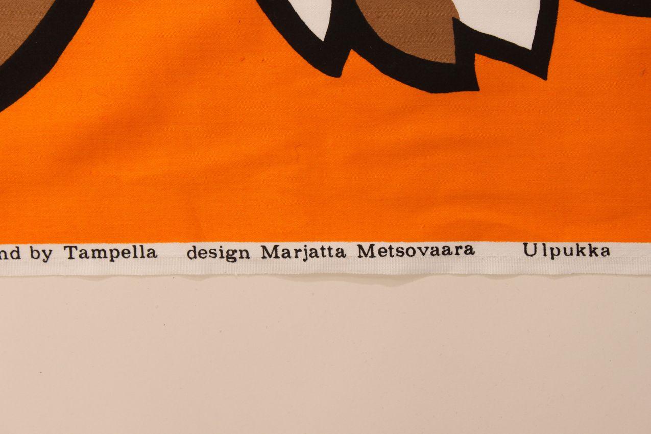 Vintage Ulpukka Marjatta Metsovaara Tampella kangas / Water-lily fabric - Image 3
