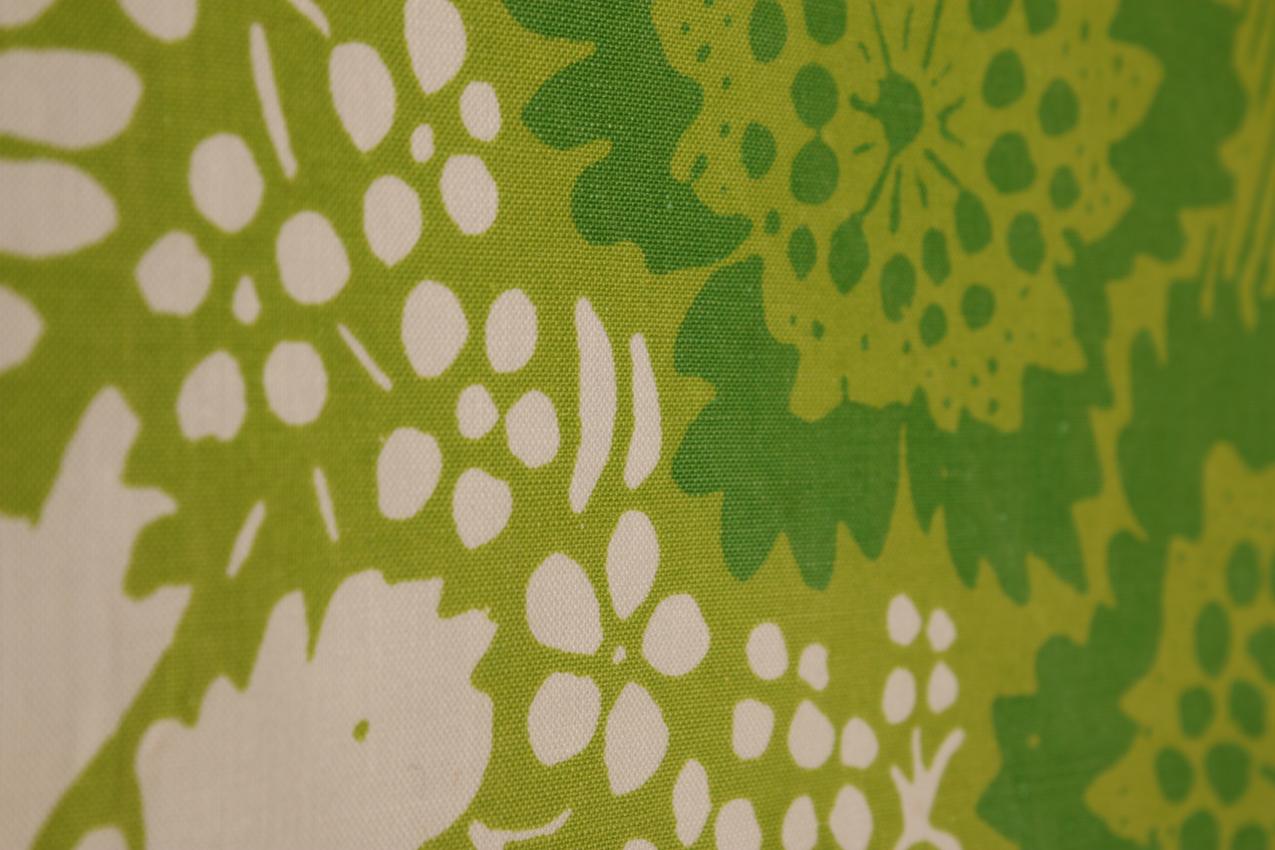 Vintage Marimekko Ananas vihreä kangas / Marimekko Ananas Green Fabric - Image 8