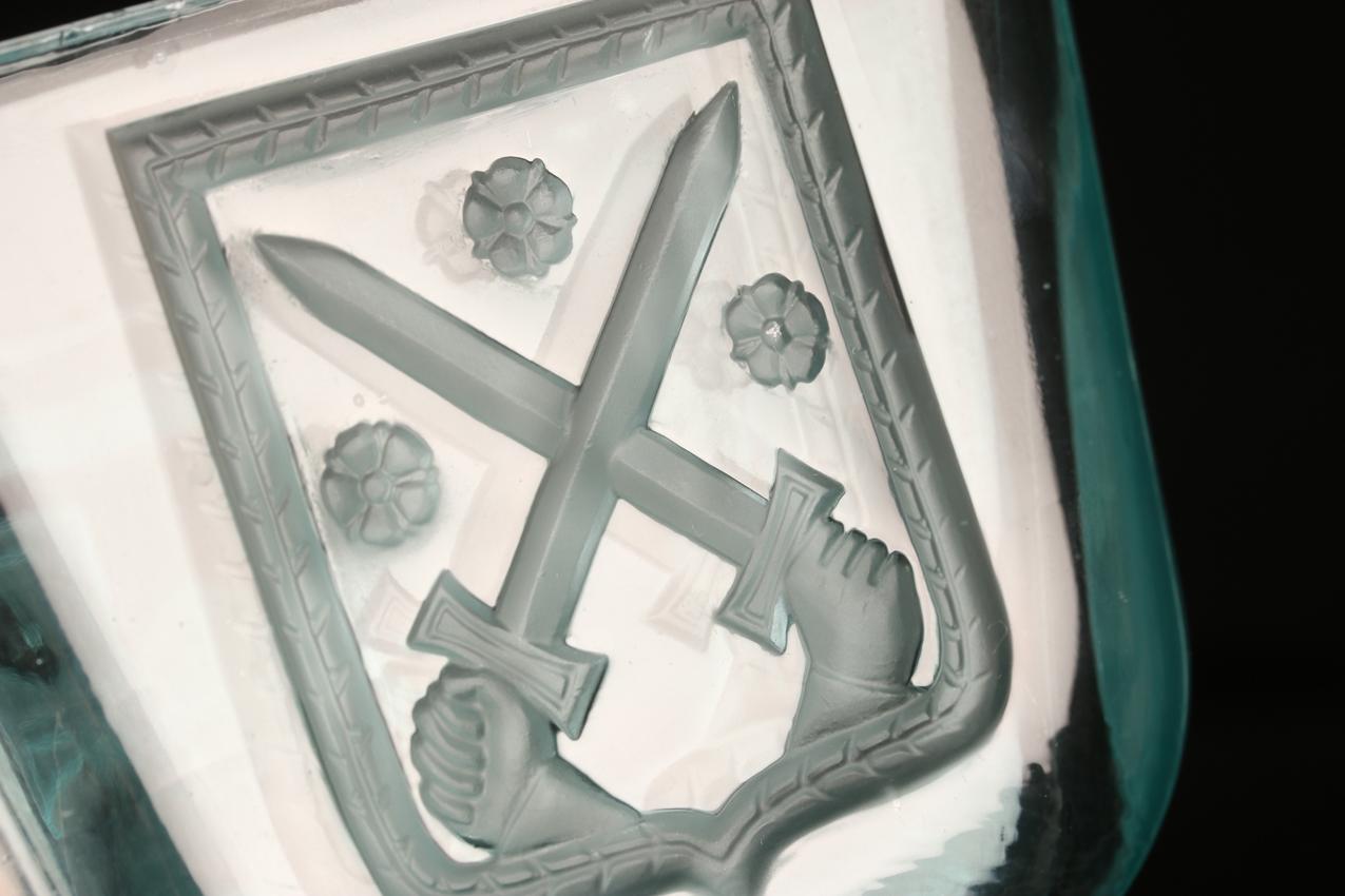 Riihimäen lasi Turkoosi Mottimalja 1939-1942 / Turquoise Mottimalja - Image 12