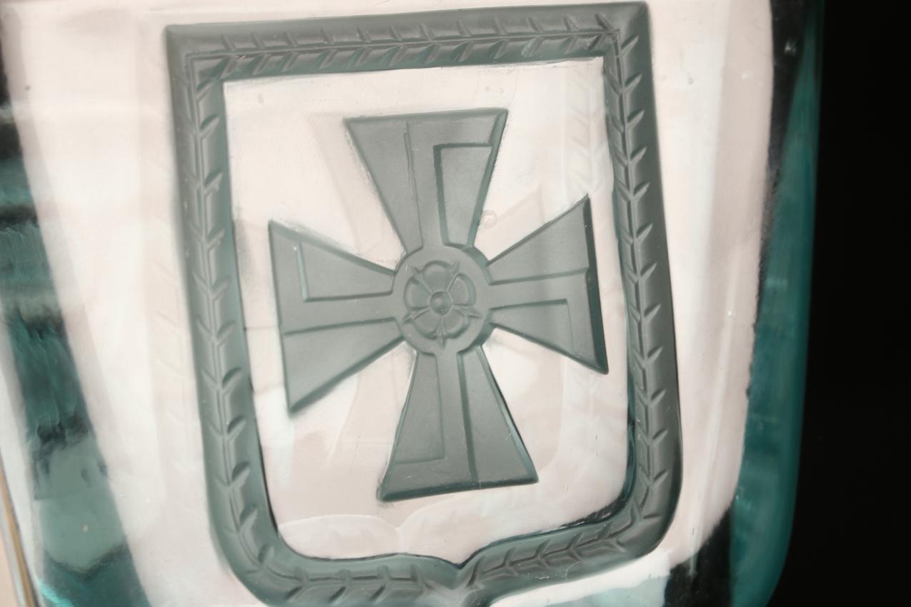 Riihimäen lasi Turkoosi Mottimalja 1939-1942 / Turquoise Mottimalja - Image 14