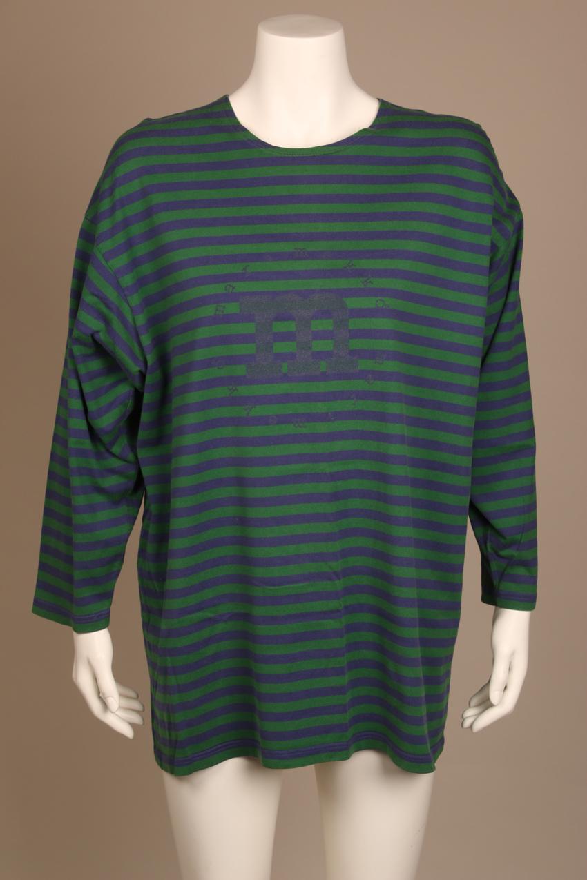 Marimekko tasaraita logo t-paita / Marimekko logo t-shirt M