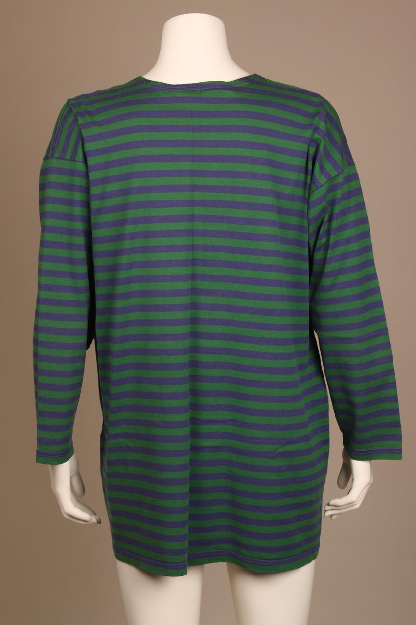 Marimekko tasaraita logo t-paita / Marimekko logo t-shirt M - Image 3