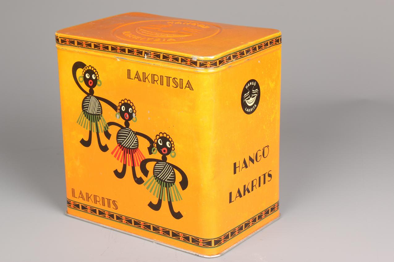 Vanha peltipurkki Hangon lakritsia / Old Tin Box Hangon lakritsi