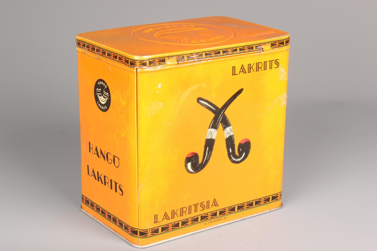 Vanha peltipurkki Hangon lakritsia / Old Tin Box Hangon lakritsi - Image 4