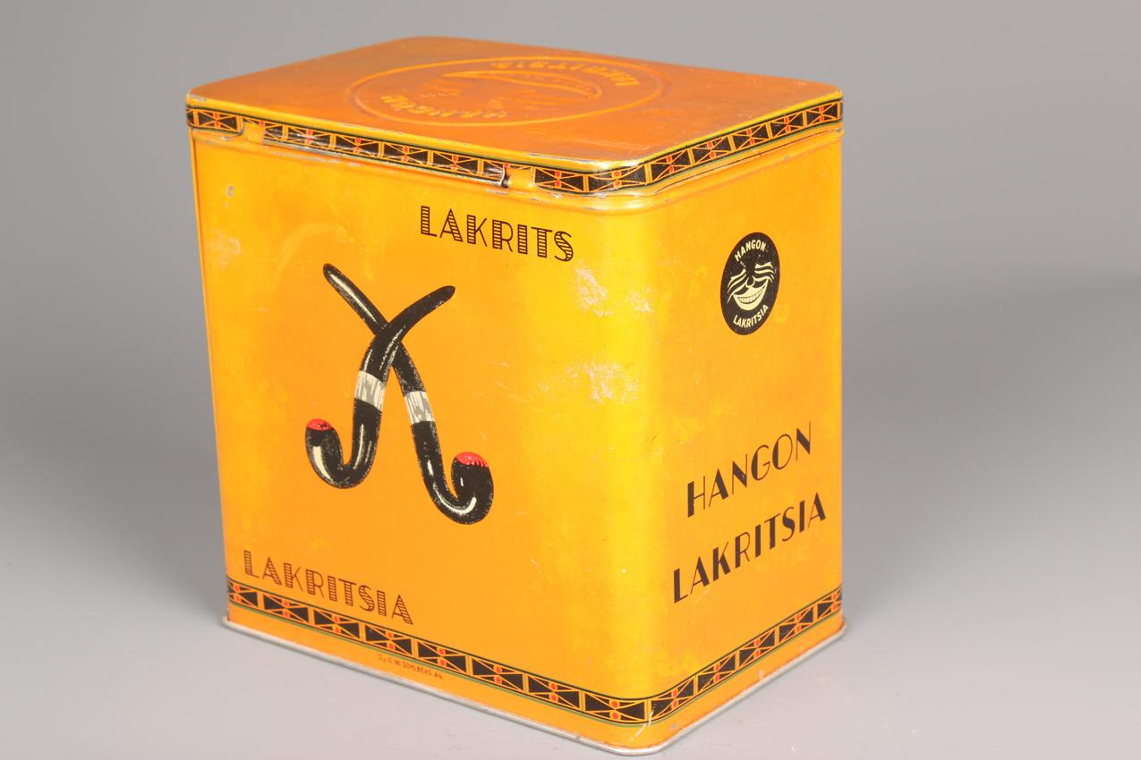 Vanha peltipurkki Hangon lakritsia / Old Tin Box Hangon lakritsi - Image 5