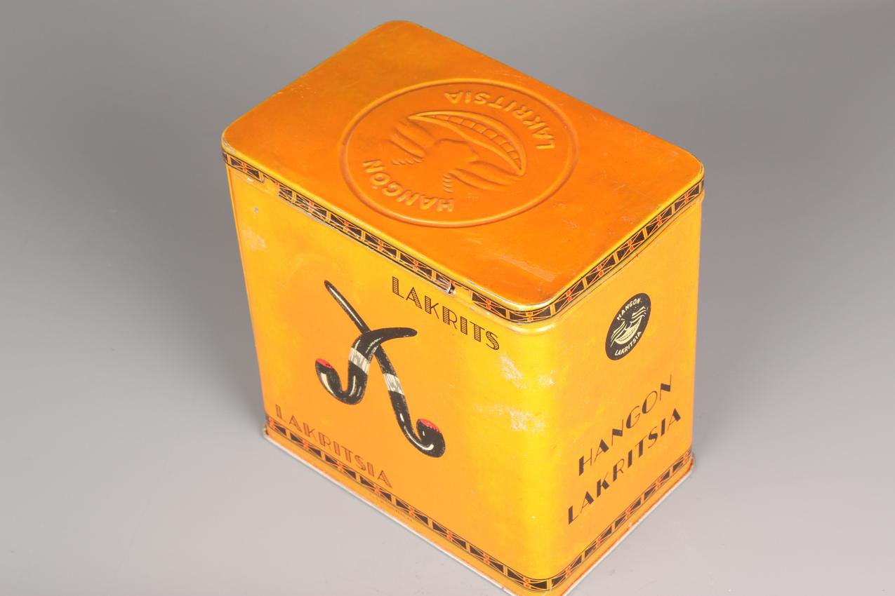 Vanha peltipurkki Hangon lakritsia / Old Tin Box Hangon lakritsi - Image 6