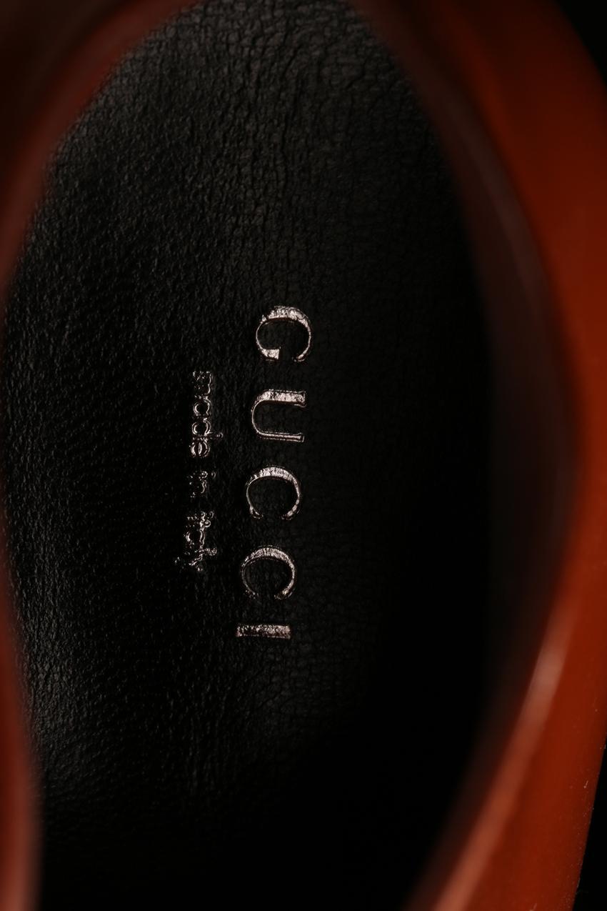 Gucci ruskeat nahkanilkkurit 39,5 - Image 11