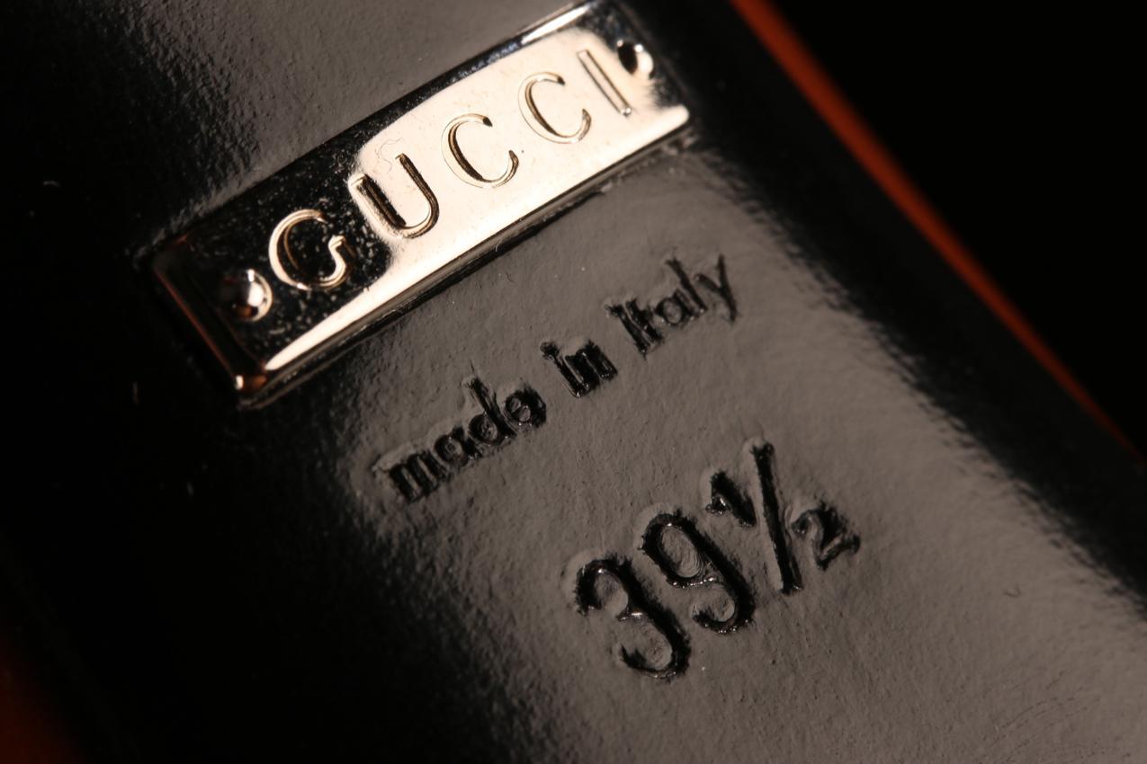 Gucci ruskeat nahkanilkkurit 39,5 - Image 6