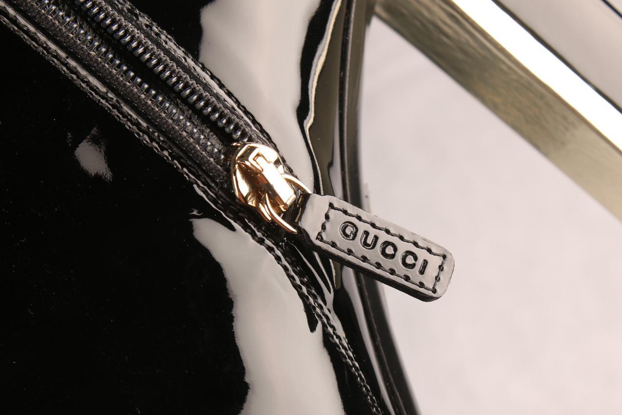 Gucci mustat kiiltonahka nilkkurit 40 - Image 3