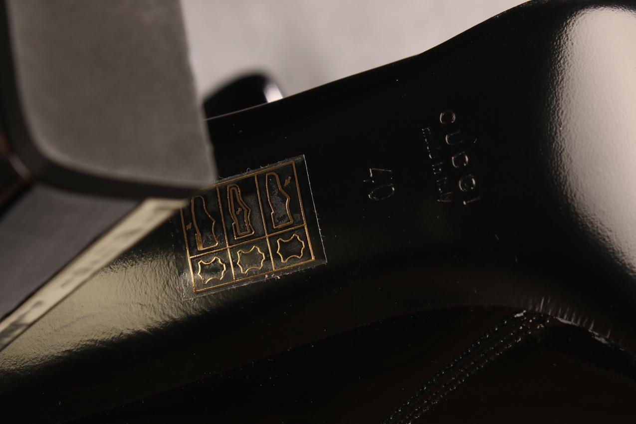 Gucci mustat kiiltonahka nilkkurit 40 - Image 9
