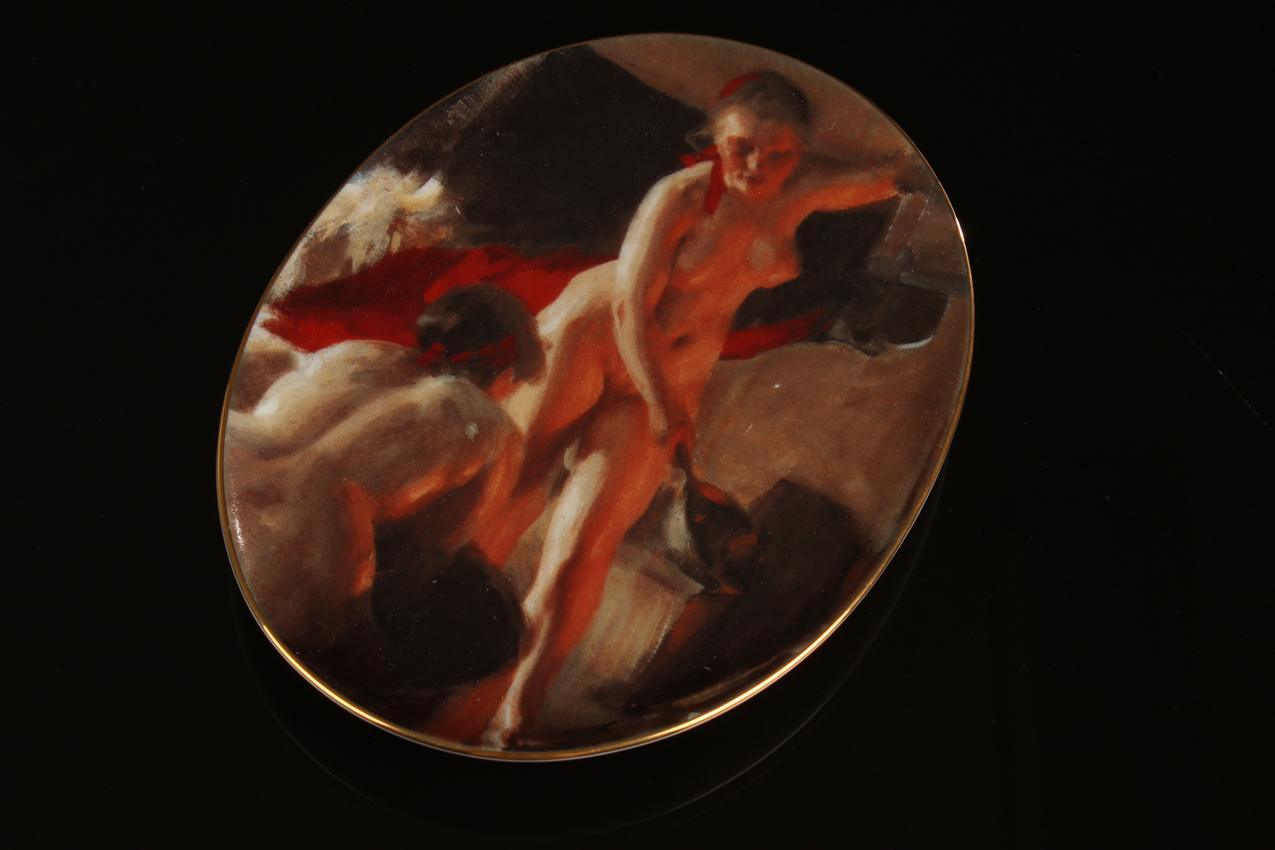 Anders Zorn Bradex-keräilylautanen “Kylpijät saunassa” - Image 3
