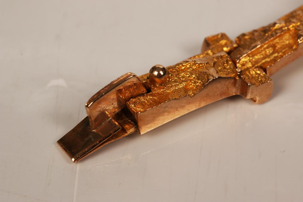 Vintage Björn Weckström Lapponia kultainen Tundra rannekoru / Gold bracelet - Image 6