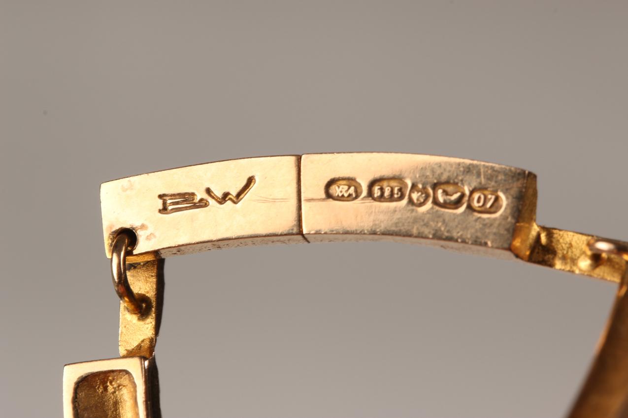 Vintage Björn Weckström Lapponia kultainen Tundra kaulakoru / Gold necklace - Image 10