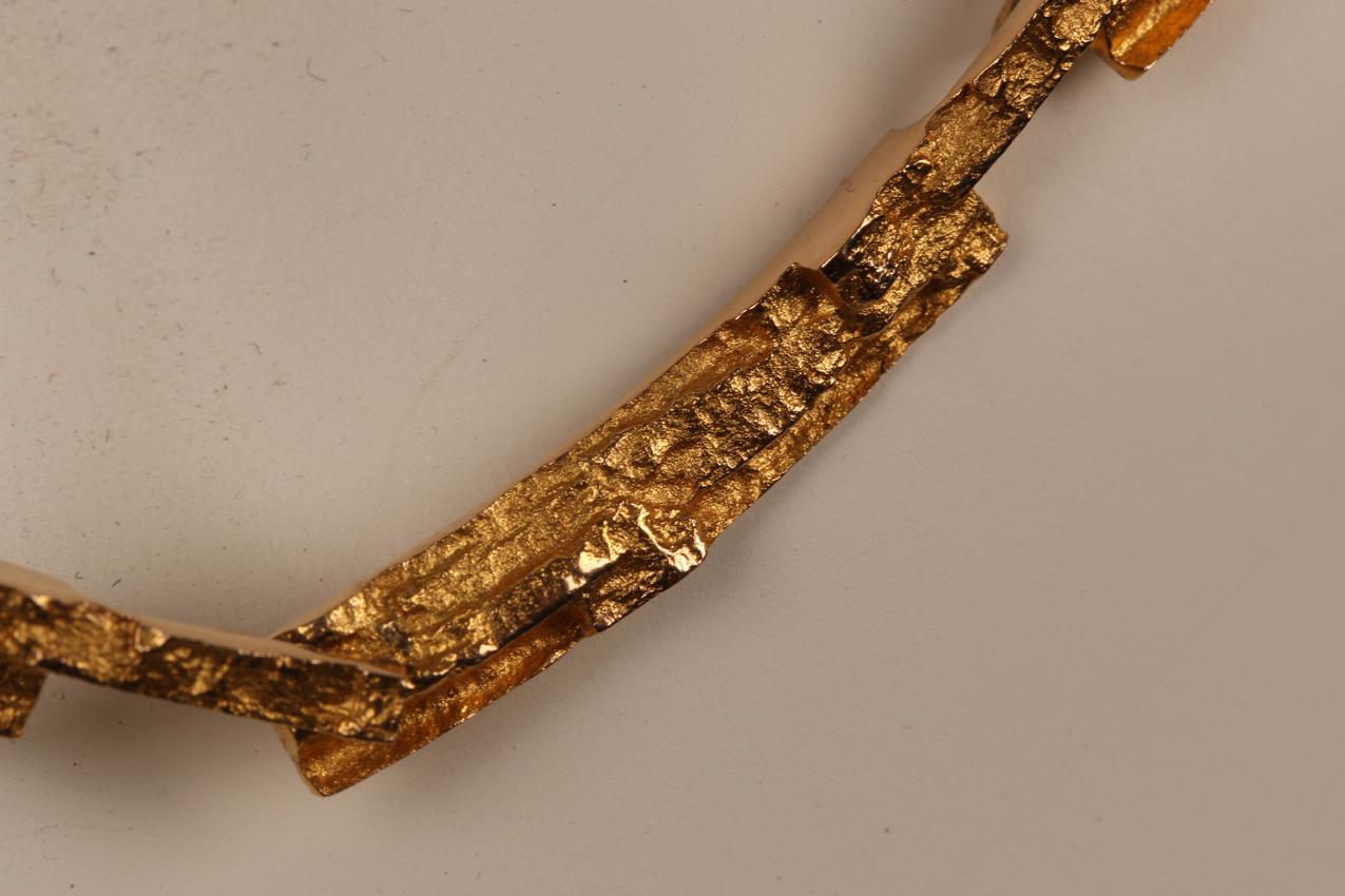 Vintage Björn Weckström Lapponia kultainen Tundra kaulakoru / Gold necklace - Image 5