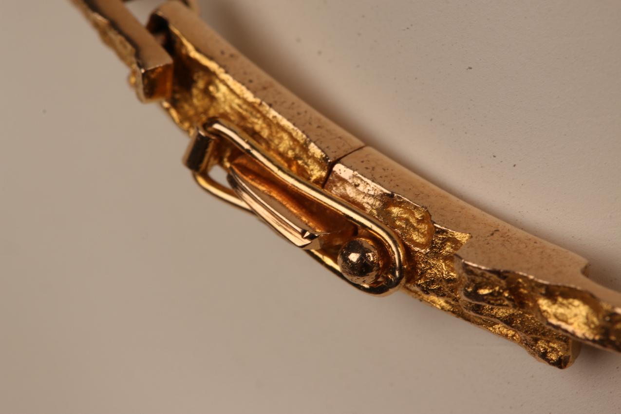 Vintage Björn Weckström Lapponia kultainen Tundra kaulakoru / Gold necklace - Image 6