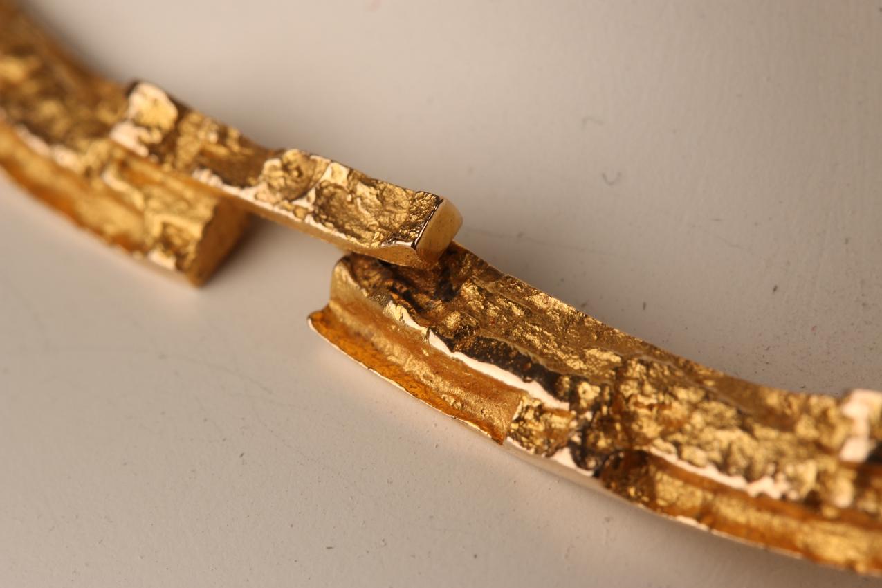 Vintage Björn Weckström Lapponia kultainen Tundra kaulakoru / Gold necklace - Image 8