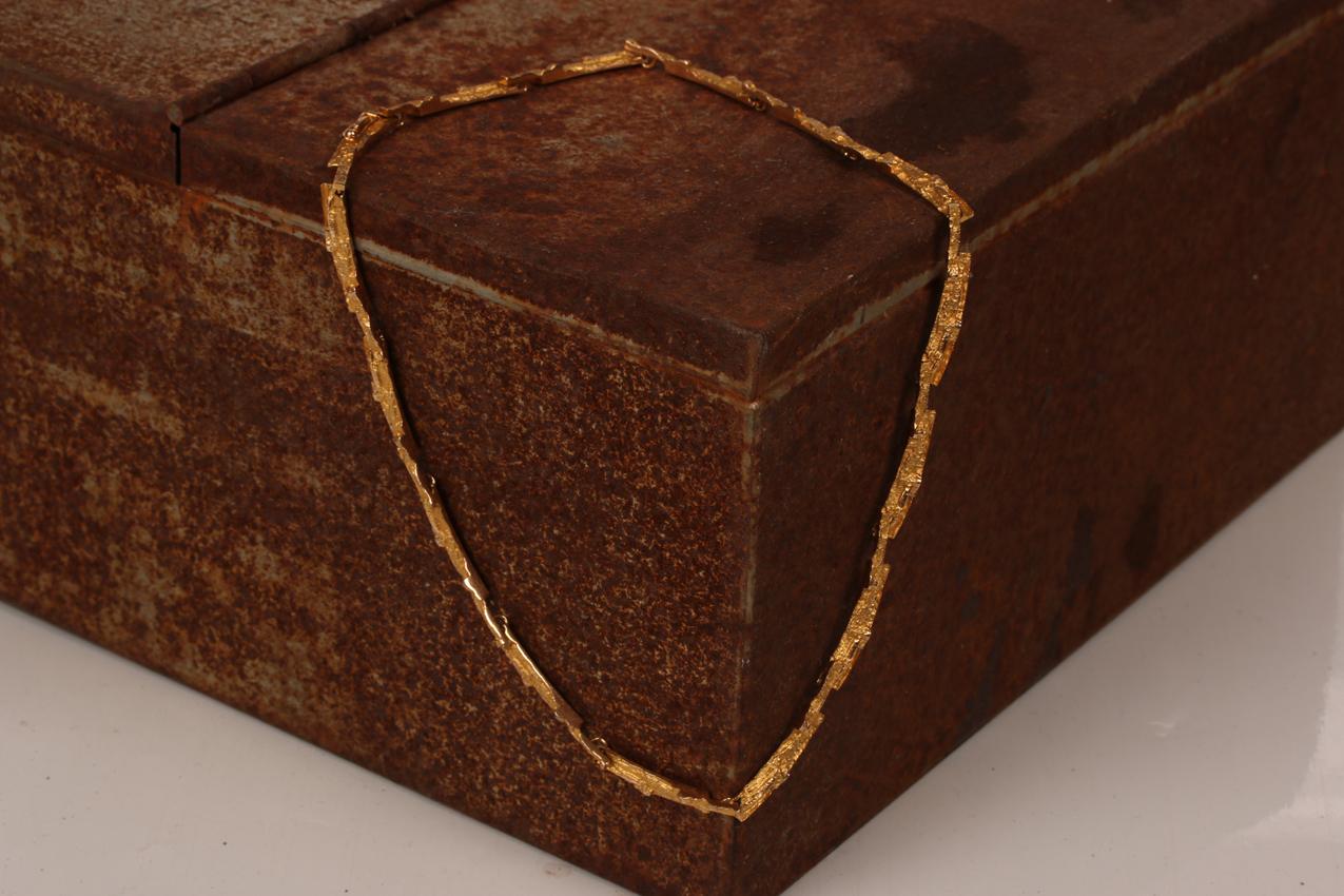 Vintage Björn Weckström Lapponia kultainen Tundra kaulakoru / Gold necklace - Image 3