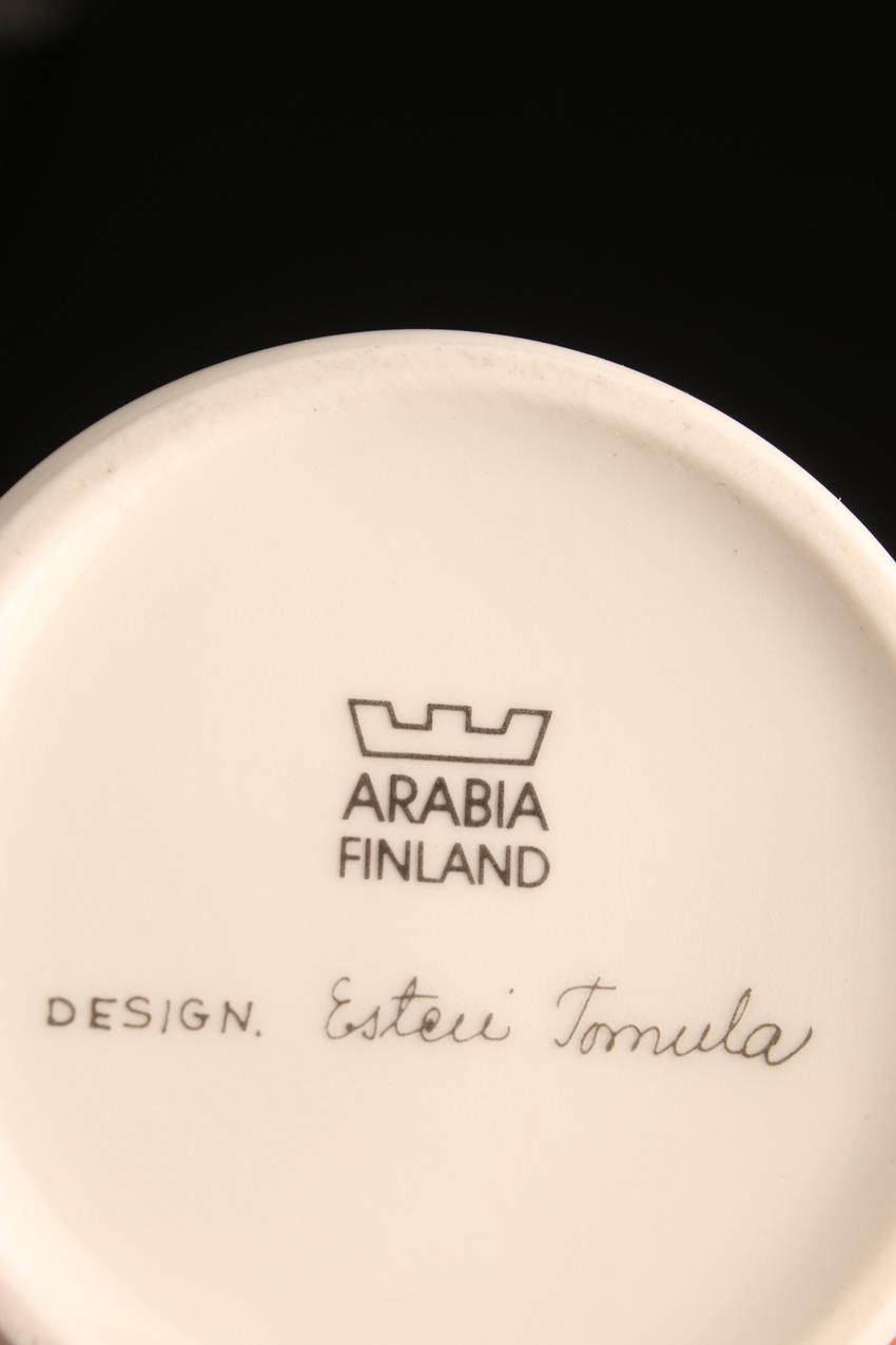 Arabia Ester Tomula Botanica-maljakko Valkoinen ruusu / White Rose Botanica Vase - Image 7