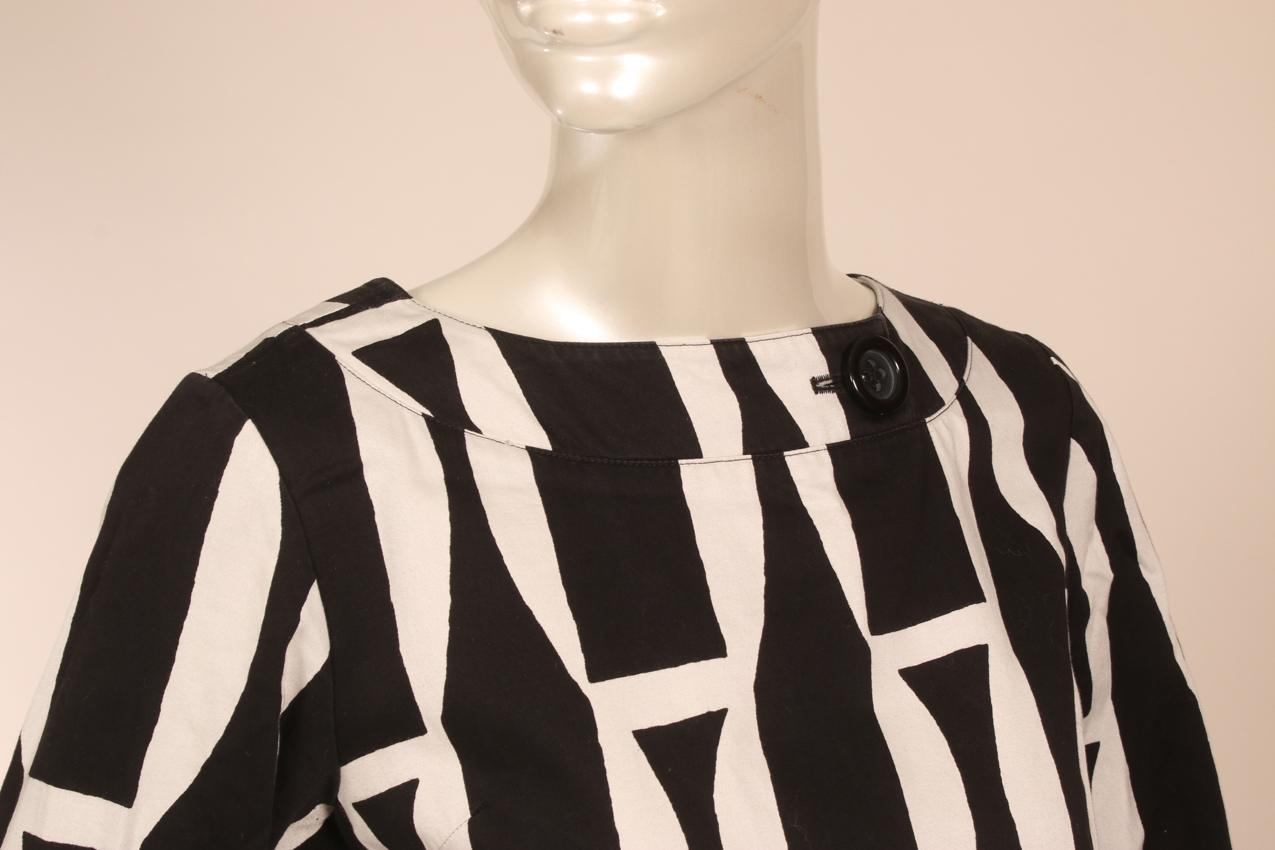 Marimekko mustavalkoinen Kivikausi mekko S - Image 4