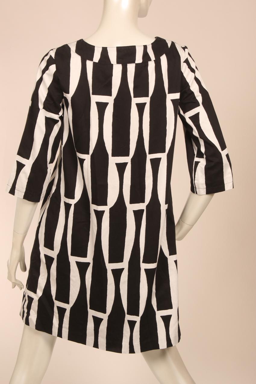 Marimekko mustavalkoinen Kivikausi mekko S - Image 7