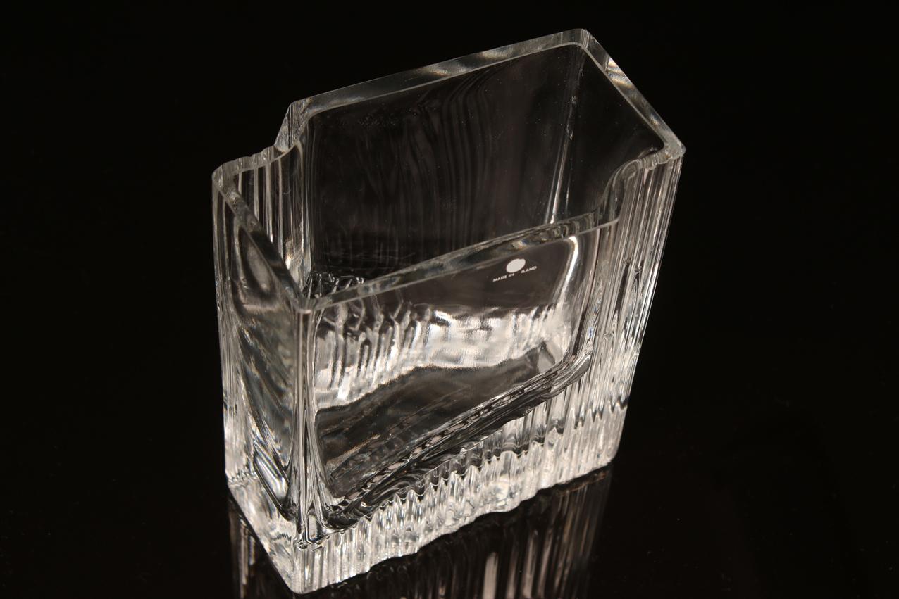 Iittala Tapio Wirkkala maljakko Sointu signeerattu / Art glass vase - Image 4