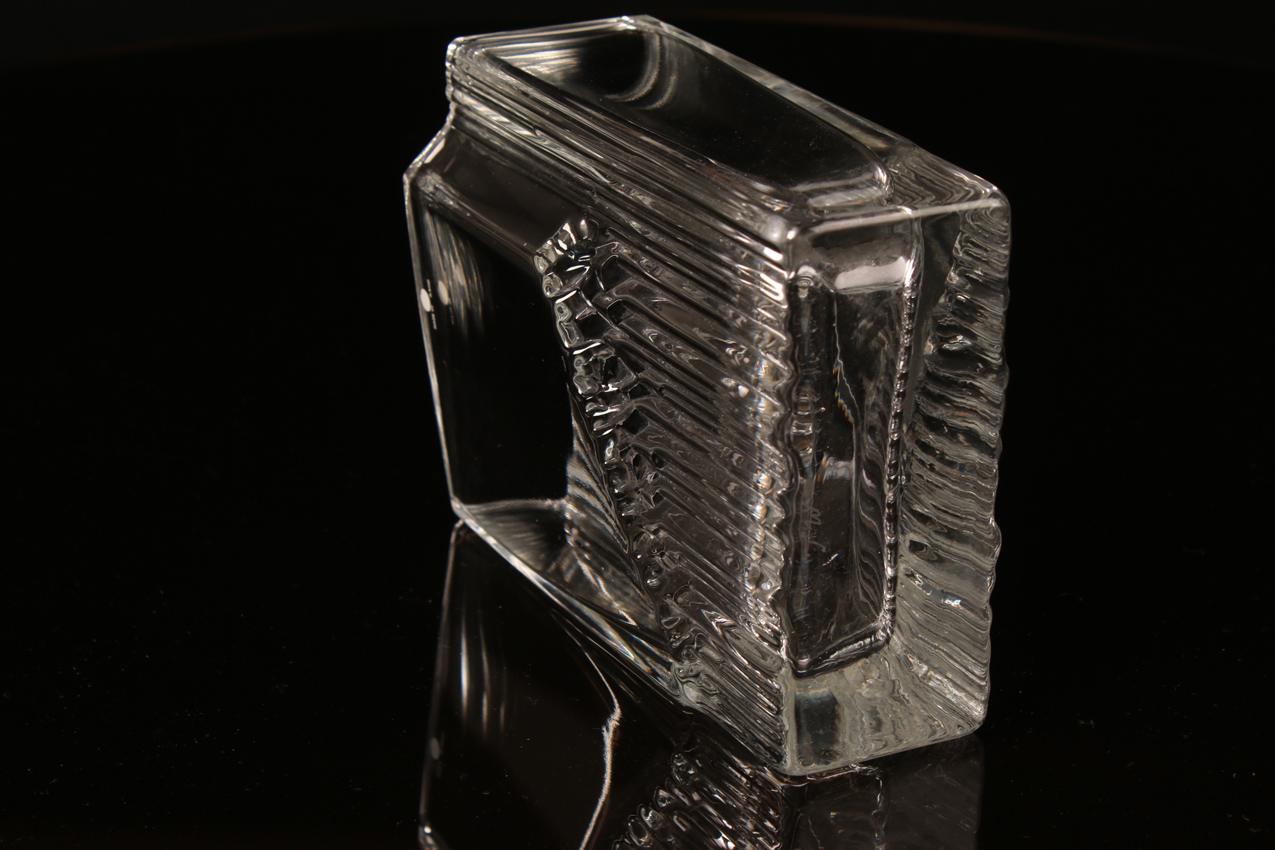 Iittala Tapio Wirkkala maljakko Sointu signeerattu / Art glass vase - Image 7