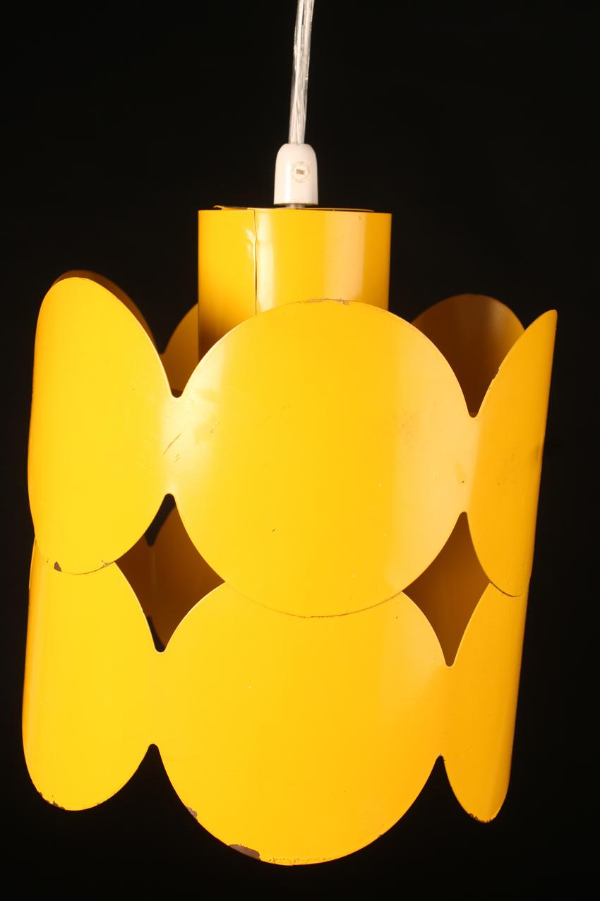 Retro Lival keltainen valaisin / Retro Lival yellow hanging lamp - Image 6