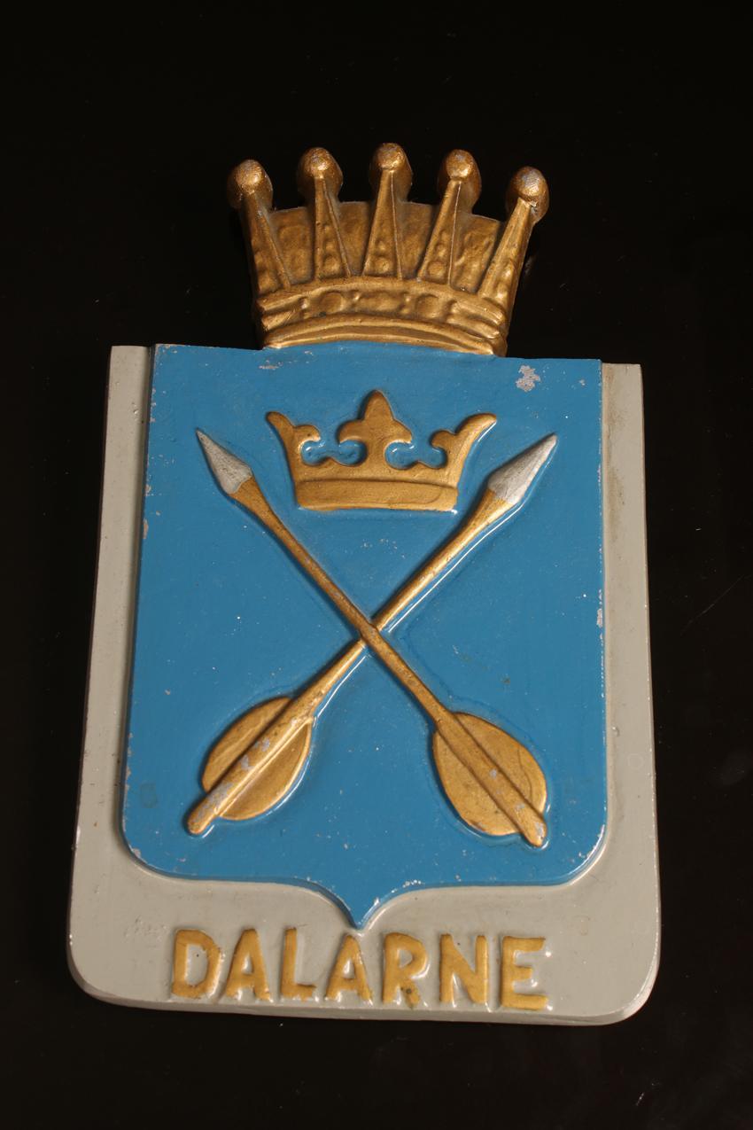 Vanha metallinen vaakuna Dalarne Ruotsi