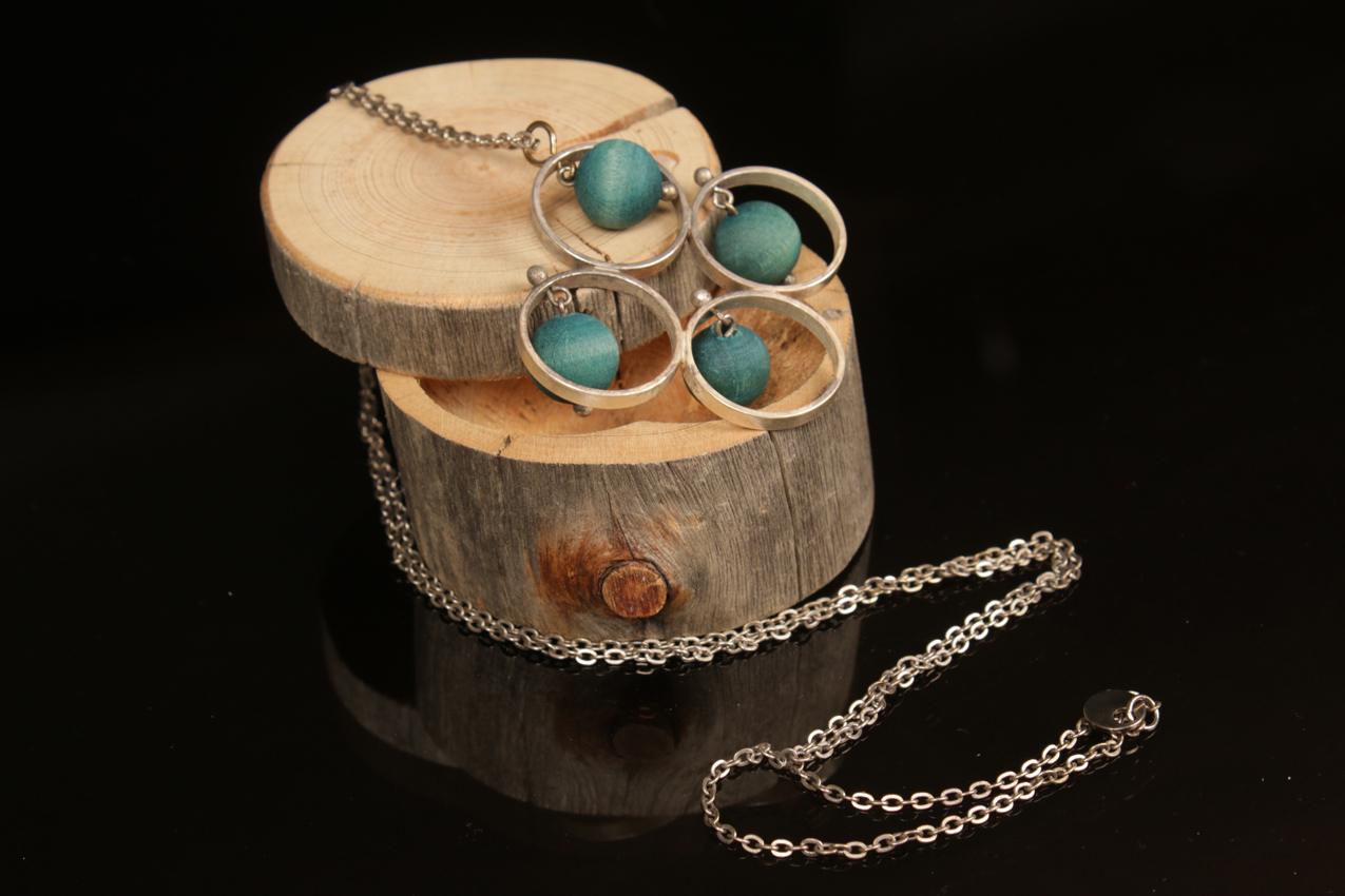 Vintage Aarikka kaulakoru Aamurusko / Vintage Aarikka necklace