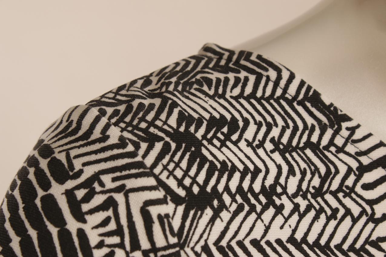 Marimekko mustavalkoinen elastinen trikoomekko - Image 4