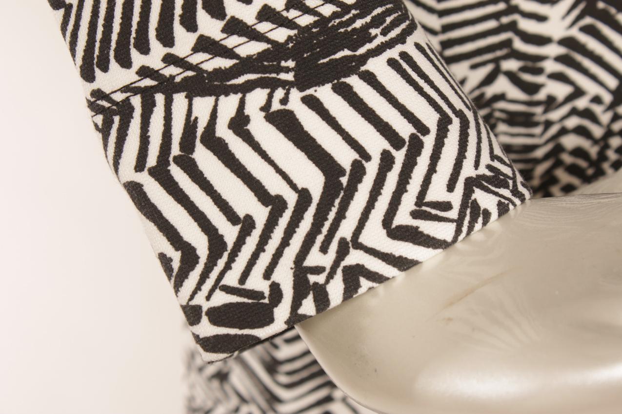 Marimekko mustavalkoinen elastinen trikoomekko - Image 5