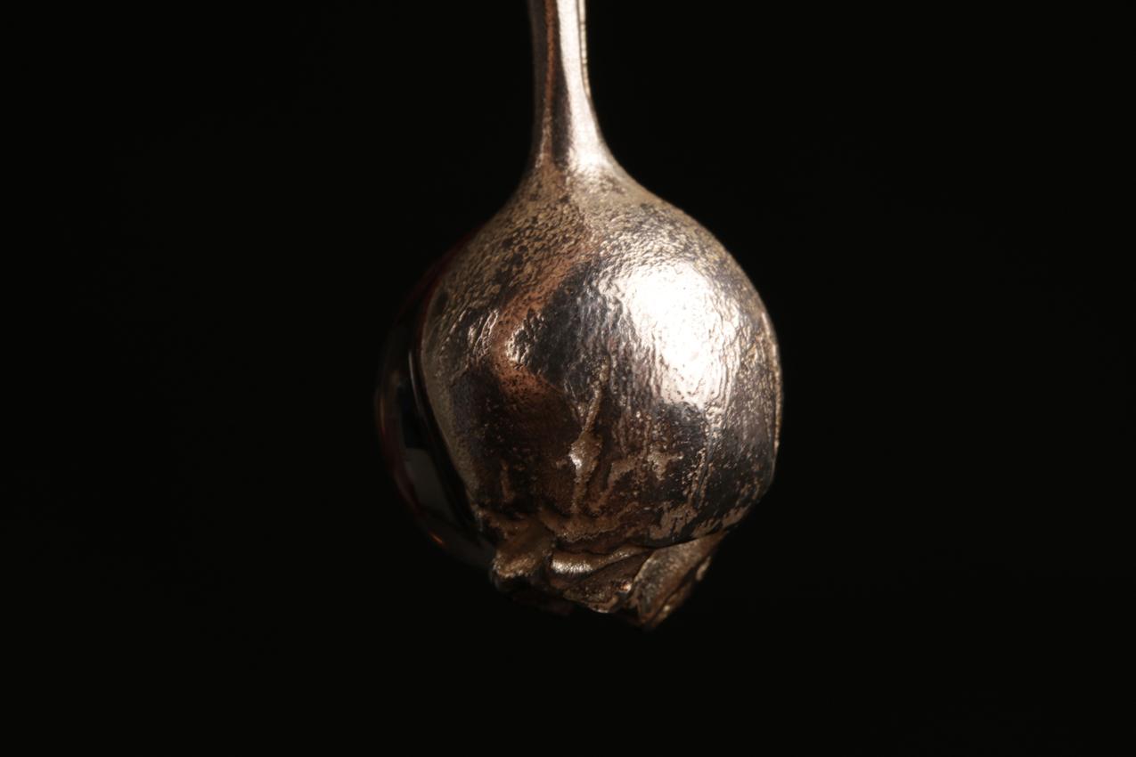 Vintage Lapponia Björn Weckström Kaulakoru “Nectaris” hopea/akryyli / Lapponia “Nectaris” silver/acrylic pendant necklace - Image 4