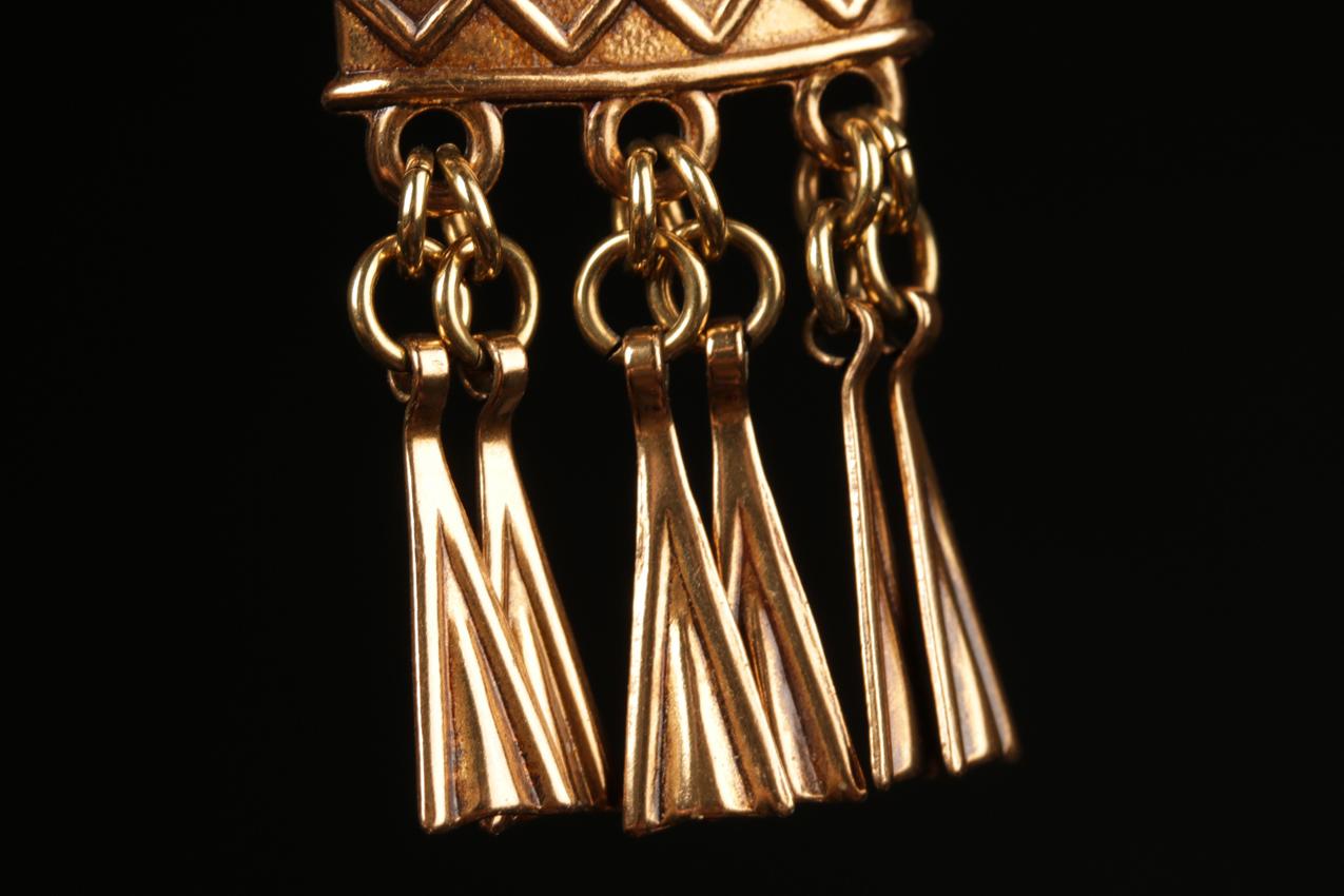 Vintage Kalevala Koru “Kaksipäinen hevonen” -korvakorut / Bronze earrings - Image 5
