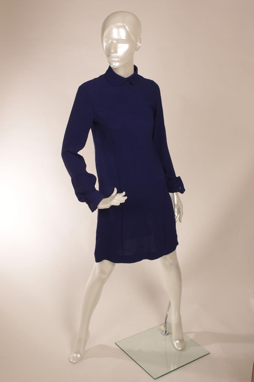 Stella McCartney sininen kreppimekko 40
