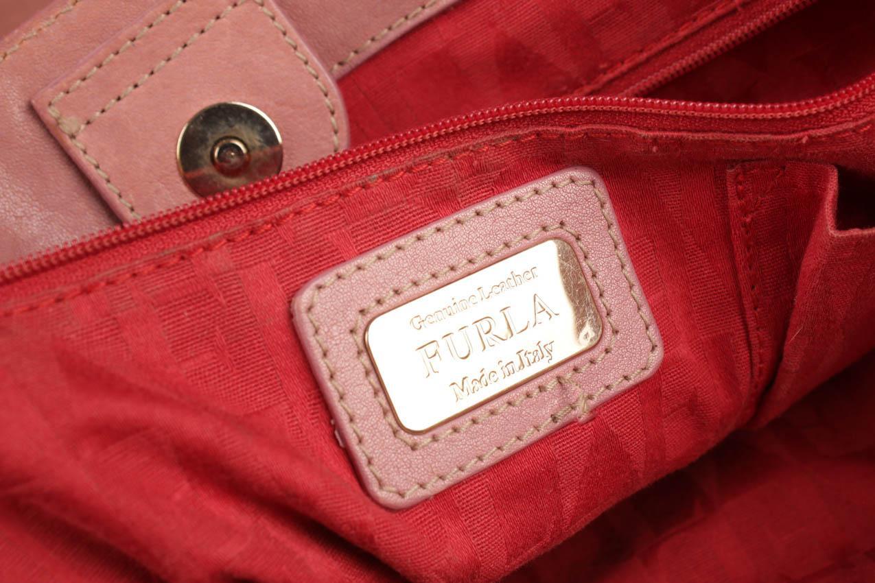 Furla pinkki nahkalaukku - Image 10