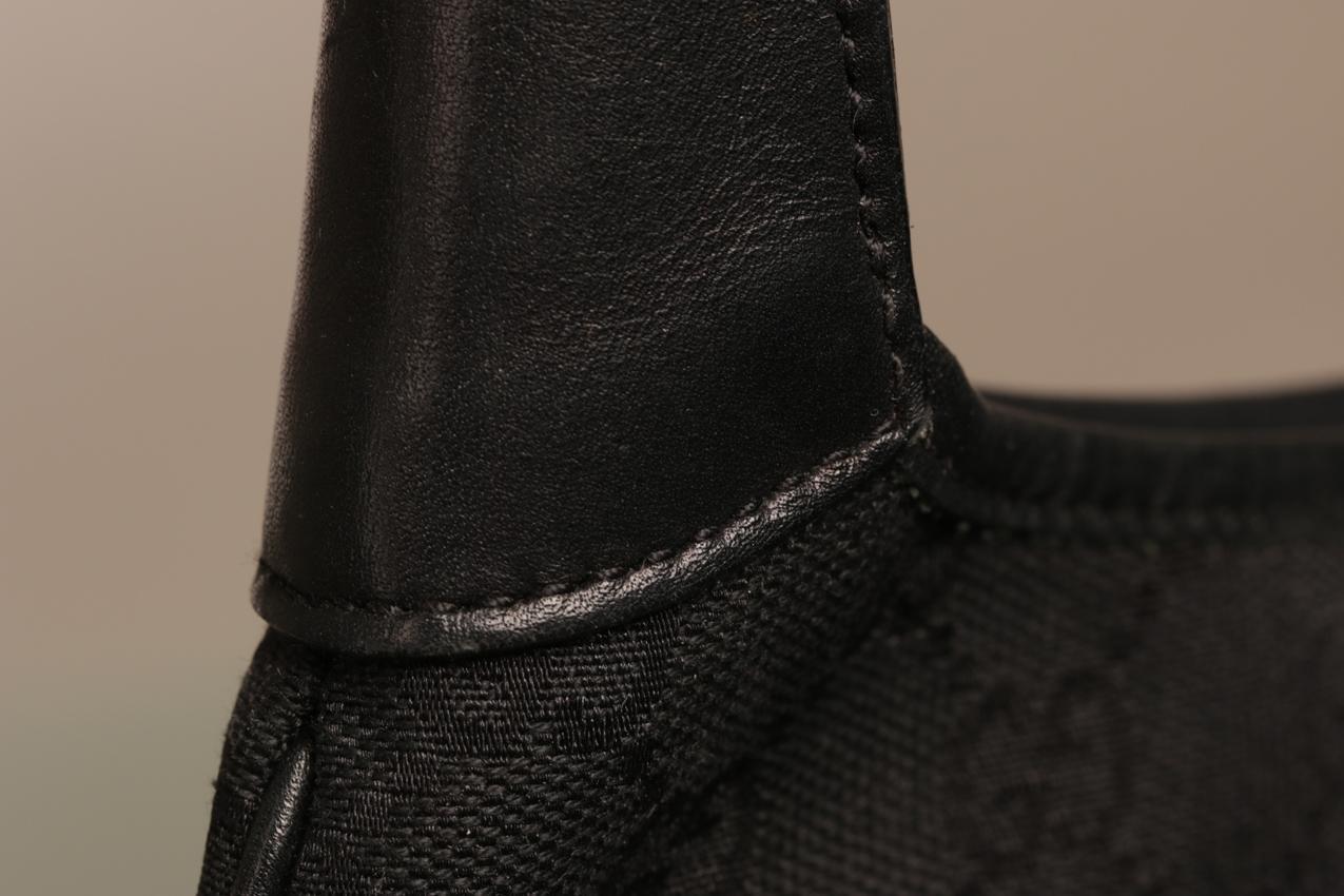 Gucci GG monogrammi Jackie musta kanvaasilaukku - Image 9