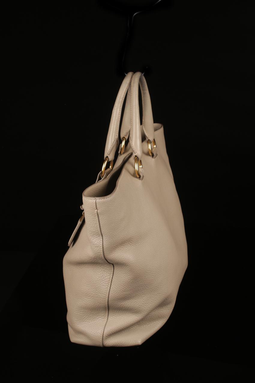 Prada Vitello Daino harmaa nahkalaukku - Image 5