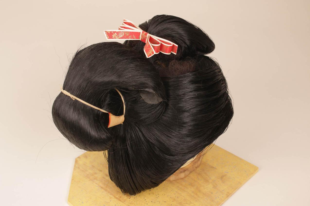 Japanilainen vintage aito Geishan Katsura peruukki - Image 4