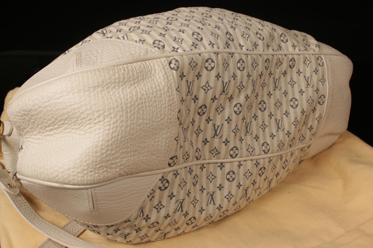 Louis Vuitton sinivalkoinen monogrammi mini Lin Croisette Marina GM laukku - Image 12