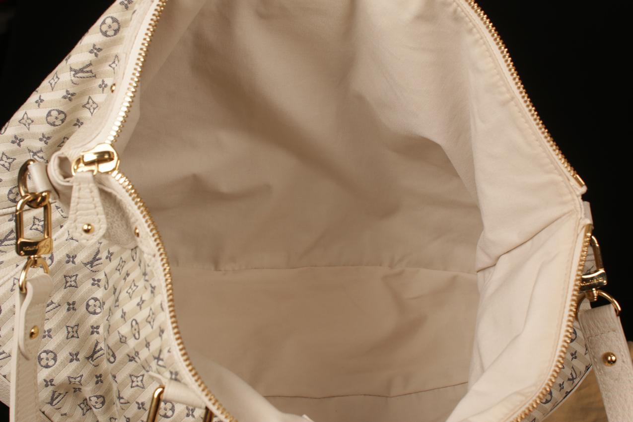 Louis Vuitton sinivalkoinen monogrammi mini Lin Croisette Marina GM laukku - Image 14
