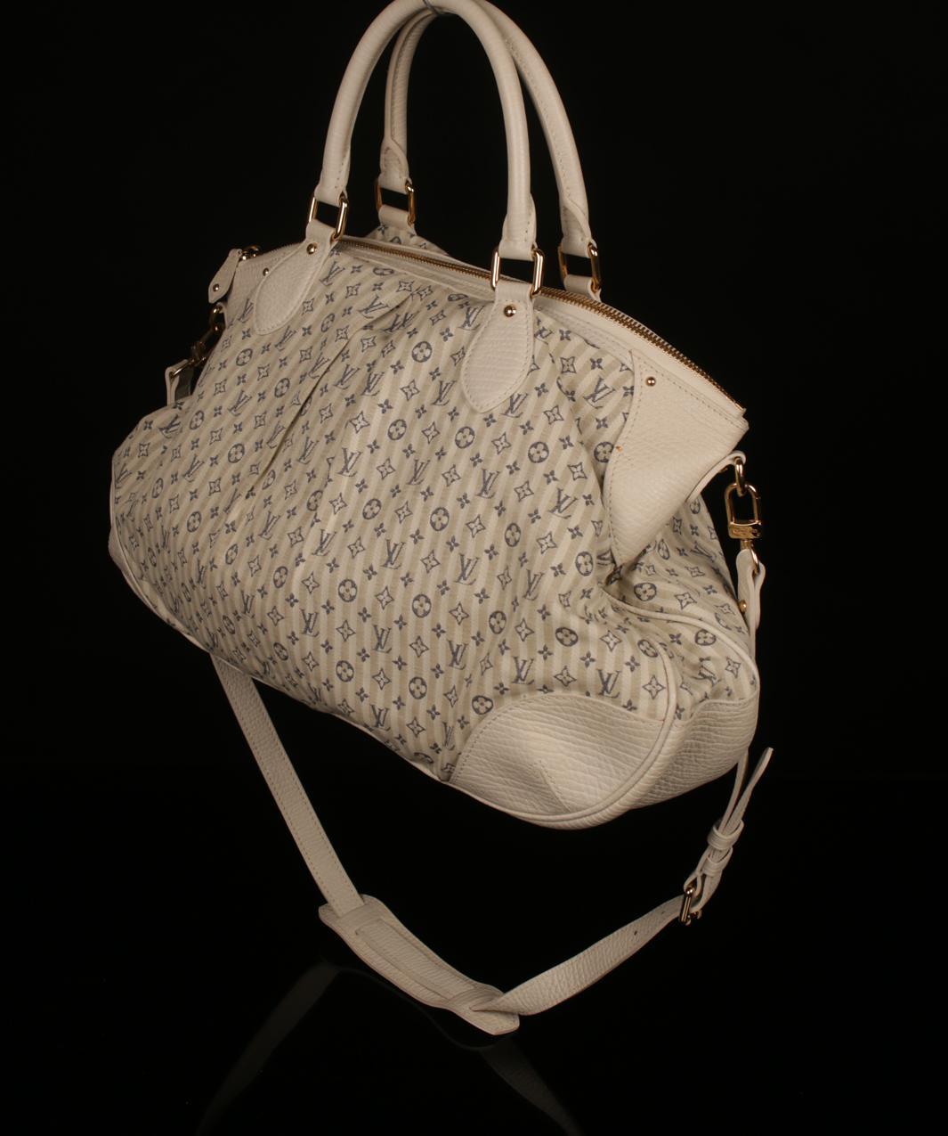 Louis Vuitton sinivalkoinen monogrammi mini Lin Croisette Marina GM laukku - Image 4
