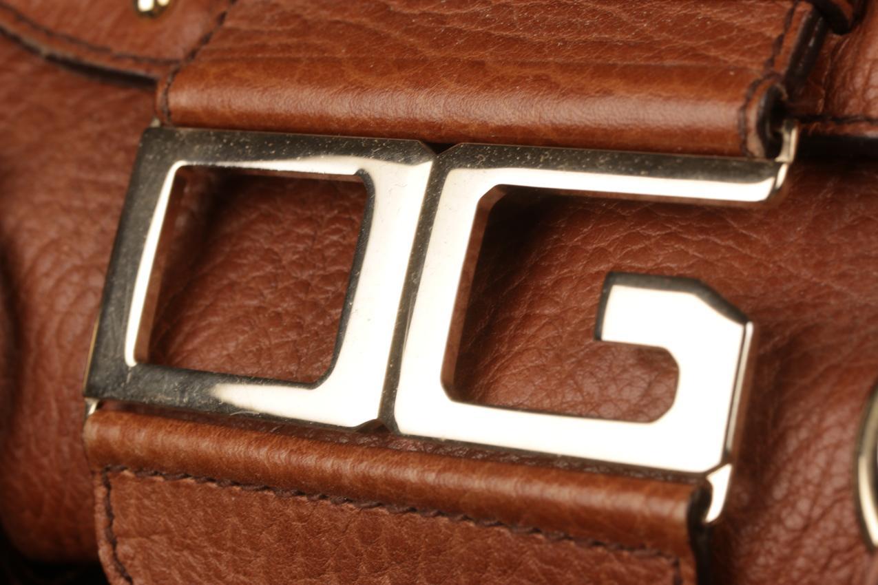 Vintage Dolce & Gabbana ruskea nahkalaukku - Image 12