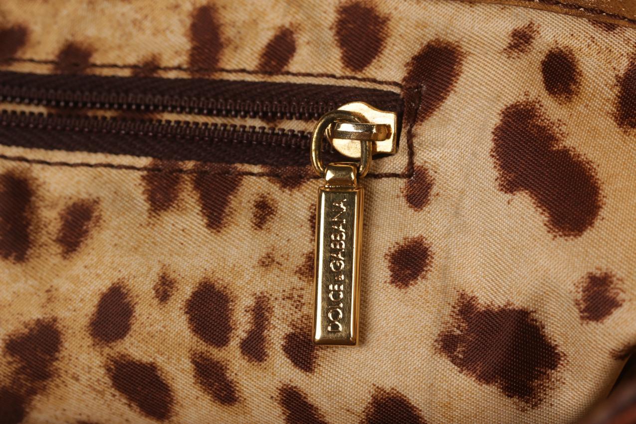 Vintage Dolce & Gabbana ruskea nahkalaukku - Image 17