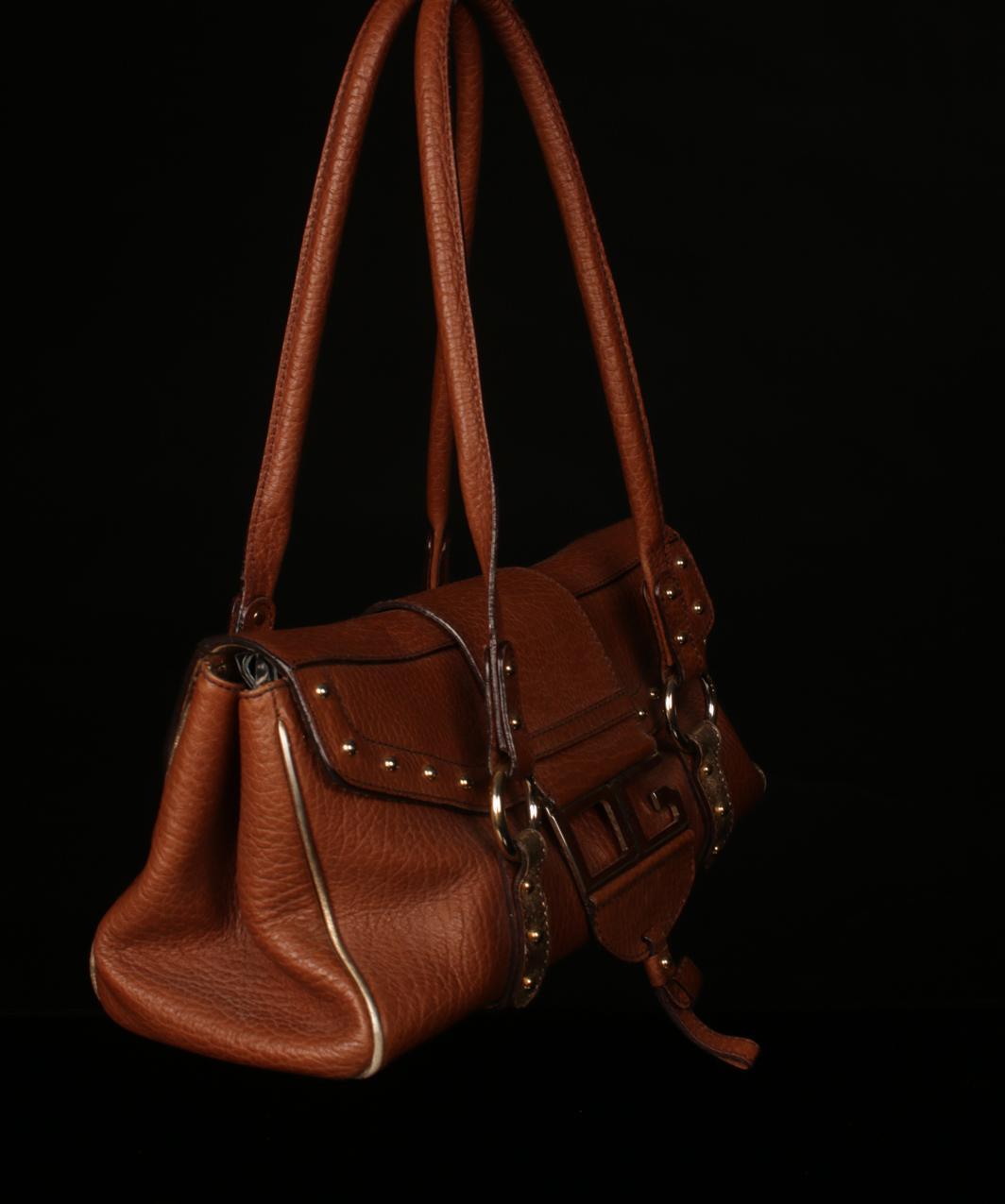 Vintage Dolce & Gabbana ruskea nahkalaukku - Image 3