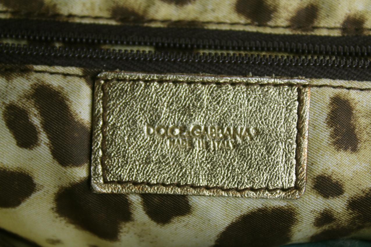 Vintage Dolce & Gabbana ruskea nahkalaukku - Image 20