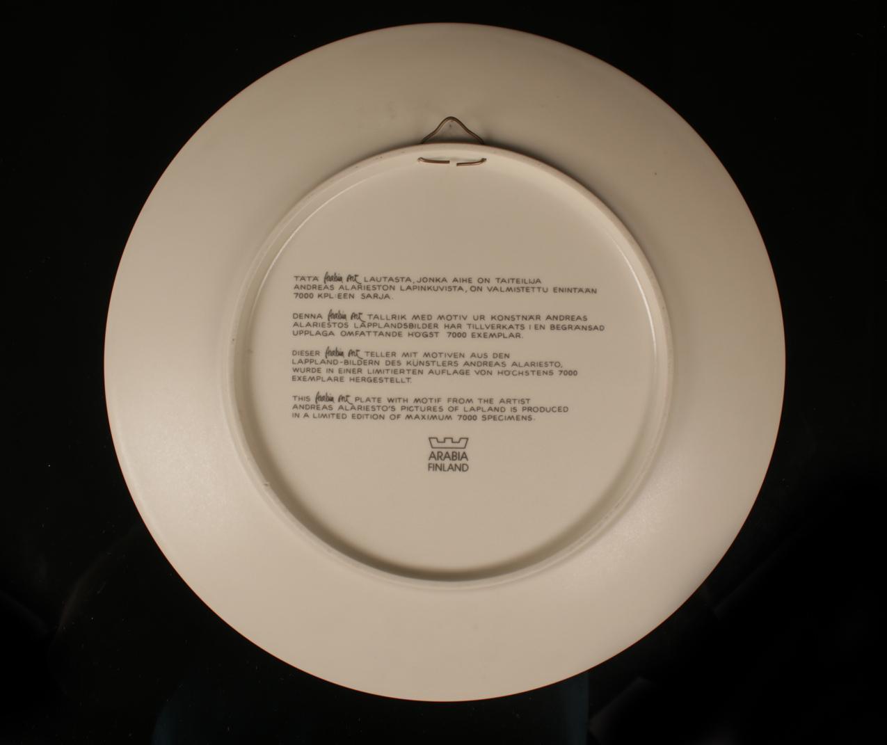 Andreas Alariesto large art wall plate - Image 9