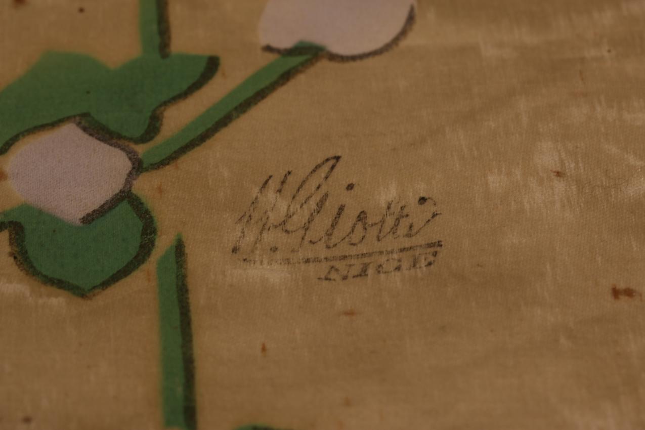 Signeerattu 20-luvun silkkinen karnevaalibanneri Grande Redoute Nizza Anfossi S. Giotti - Image 10