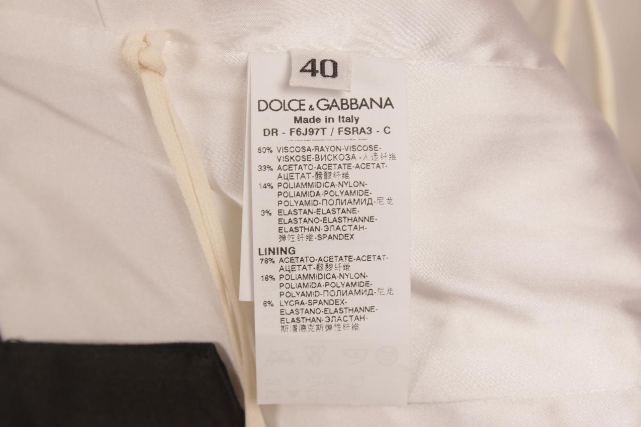 Dolce & Gabbana mustavalkoinen mekko XS - Image 9