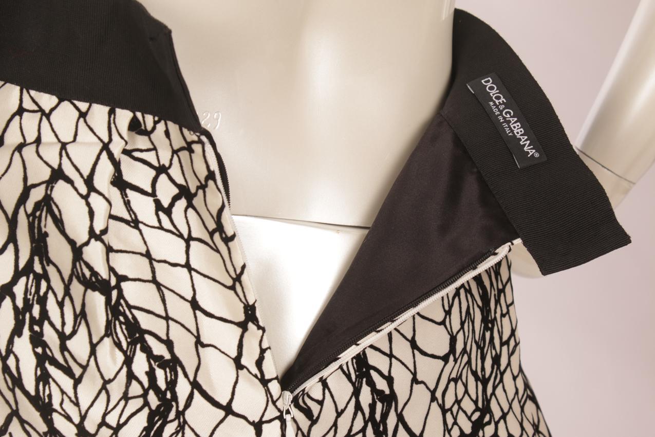Dolce & Gabbana mustavalkoinen hame M - Image 7